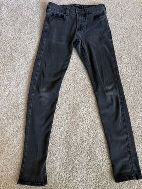 Hollister Black Stacked Skinny Jeans